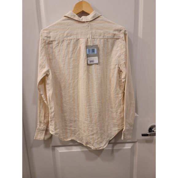 Everlane The Linen Relaxed Shirt in Brazilian Sand Canvas Tan - Picture 3 of 8